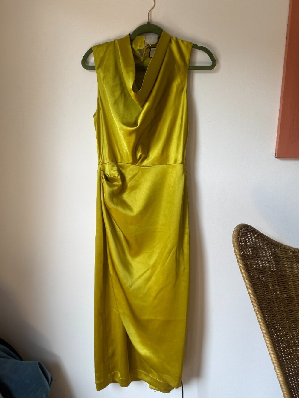 Tuckernuck Chartreuse Sinclair Dress Like New Size 4